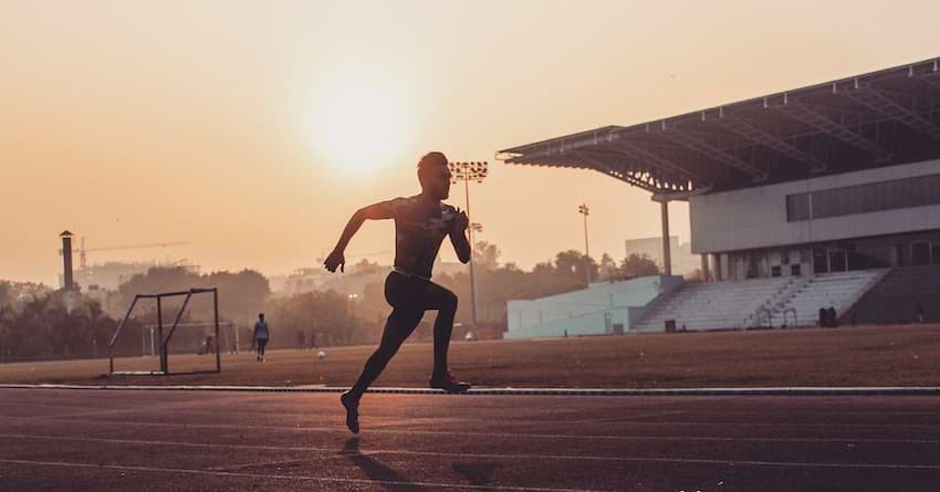 Sunset on track